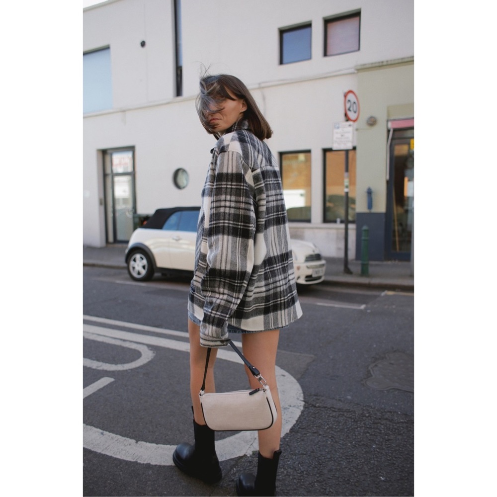 FLASHSALE We11done Black and White Check Print Wool Shirt